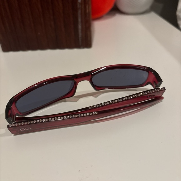 Authentic Dior Red Frame Crystal Sunglasses❣️ - Picture 2 of 5